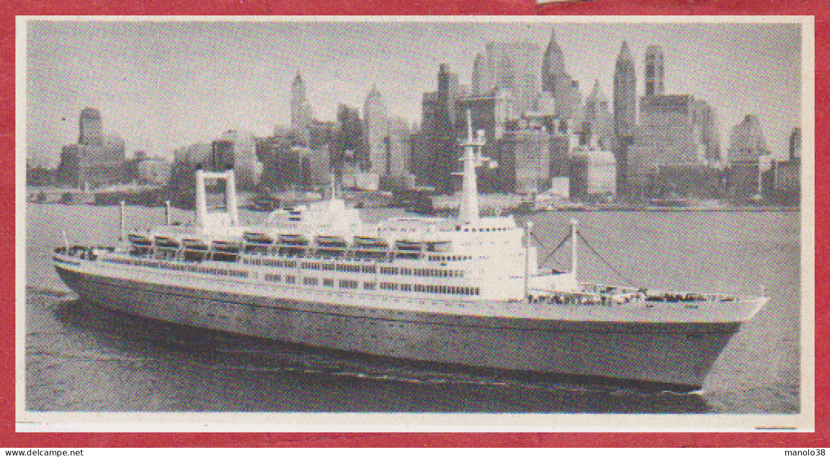 Paquebot Le " Rotterdam ". Larousse 1960. - Historische Dokumente