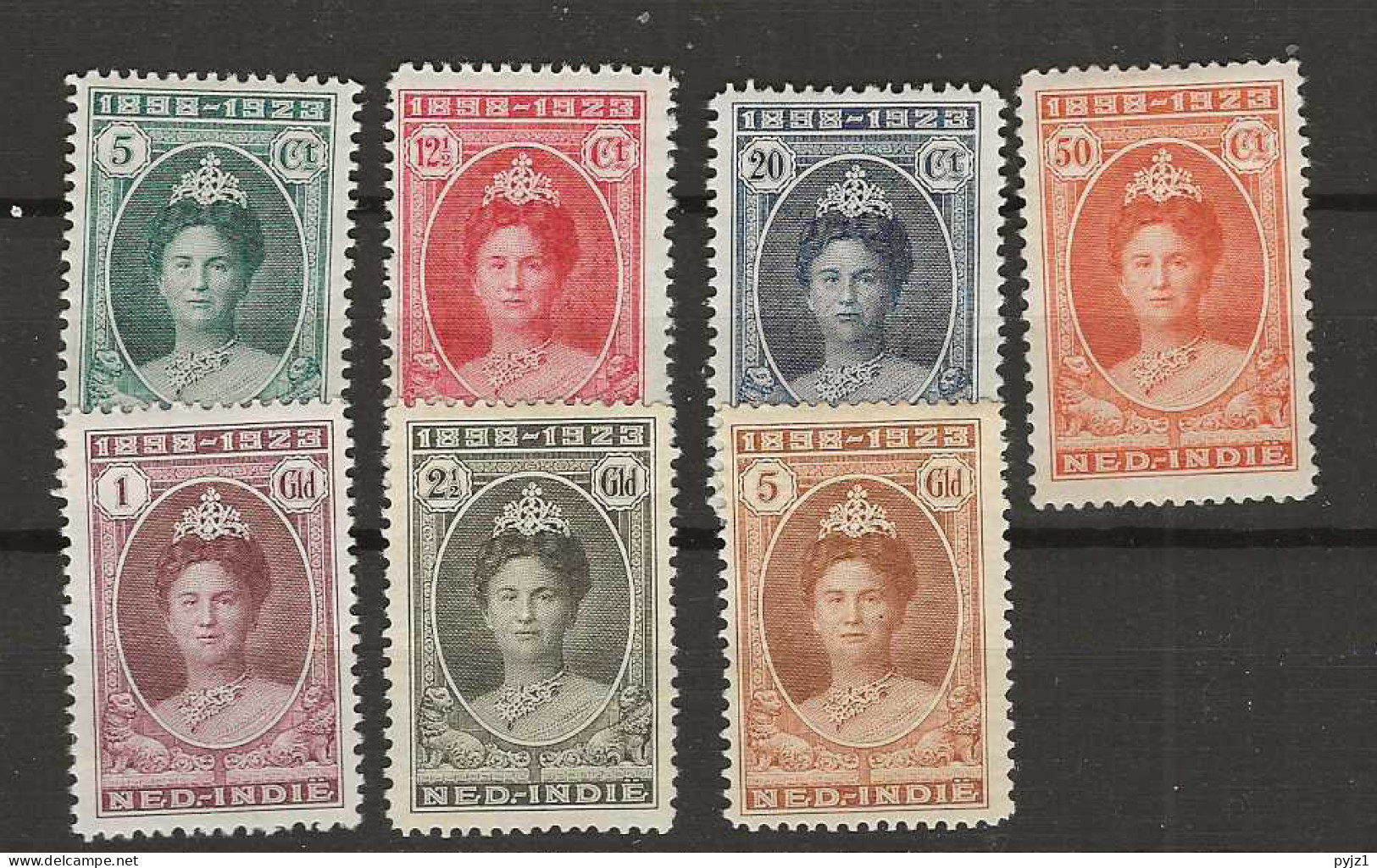 1923 MH Nederlands Indië NVPH 160-166 - Niederländisch-Indien