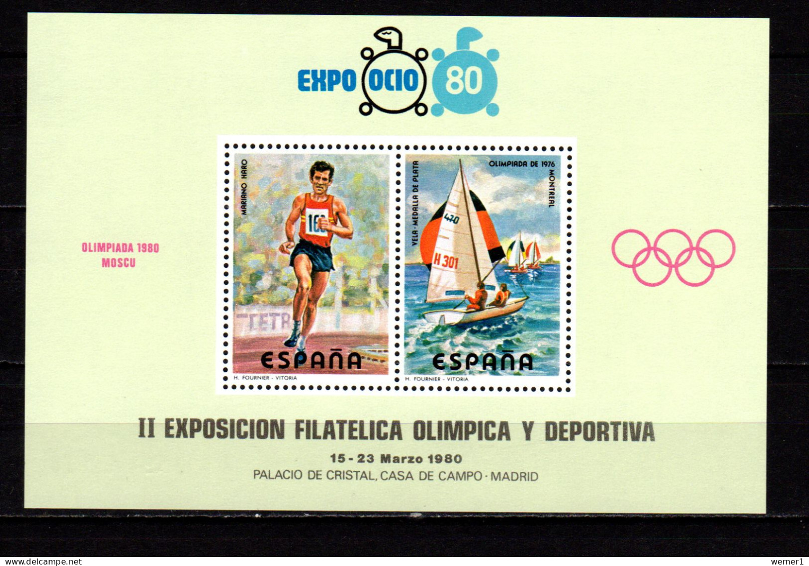 Spain 1980 Olympic Games Vignette MNH - Sommer 1980: Moskau