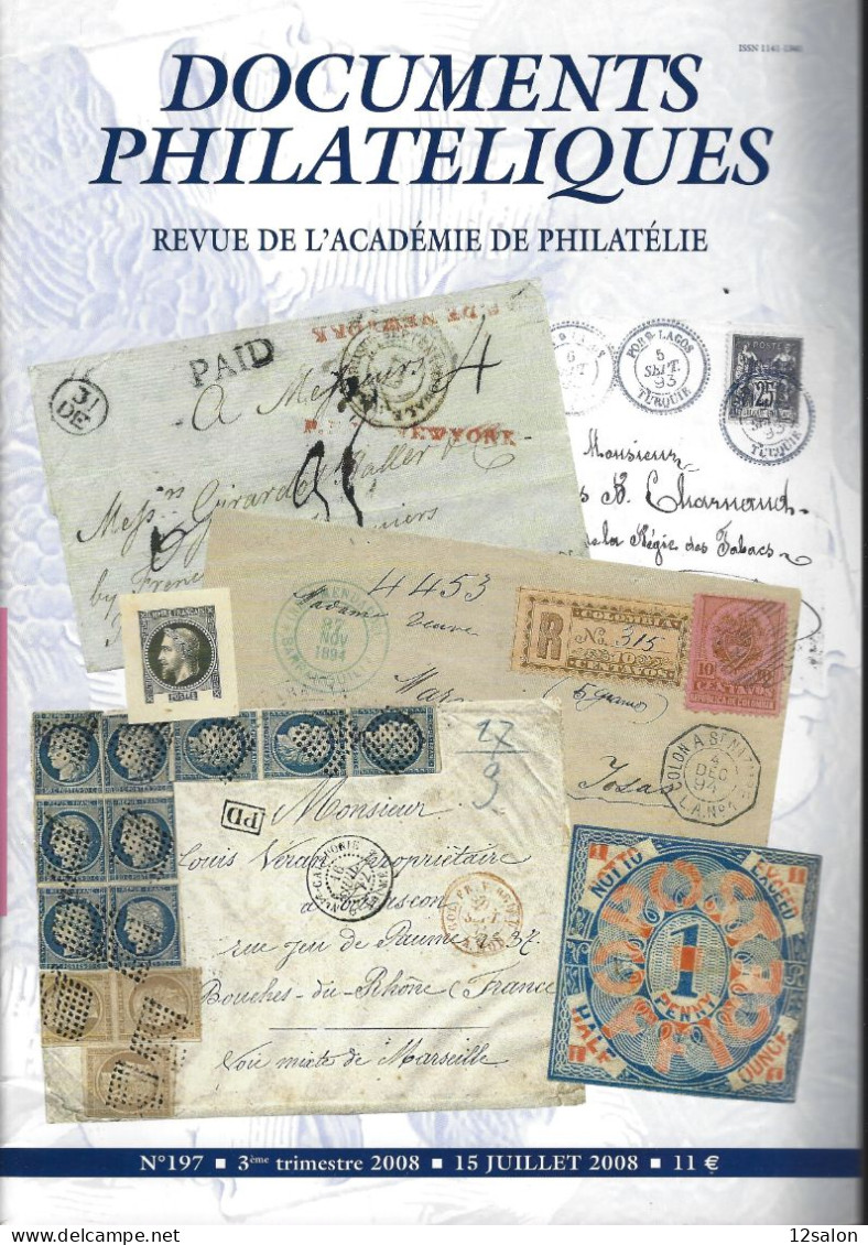 ACADEMIE DE PHILATELIE DOCUMENTS PHILATELIQUES N° 197 + Sommaire - Other & Unclassified