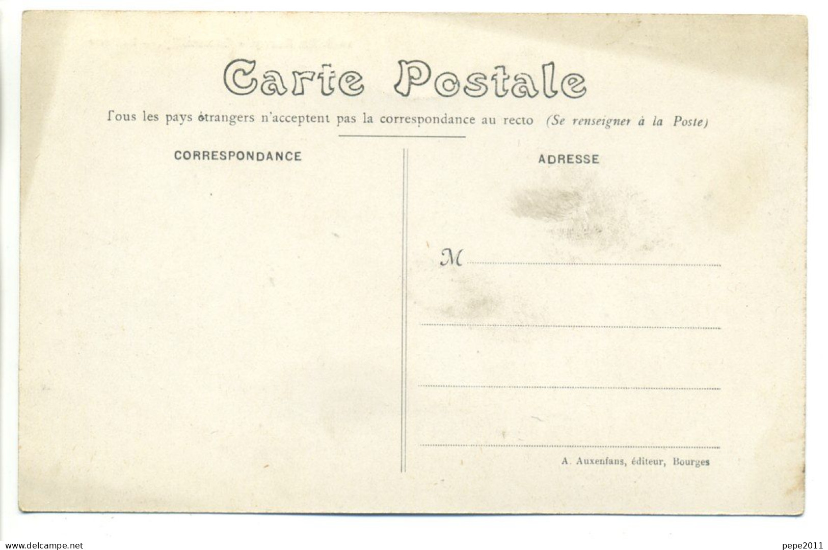 CPA 18 GENOUILLY - La Poste -  Animation, Tricycle - Chateauneuf Sur Cher
