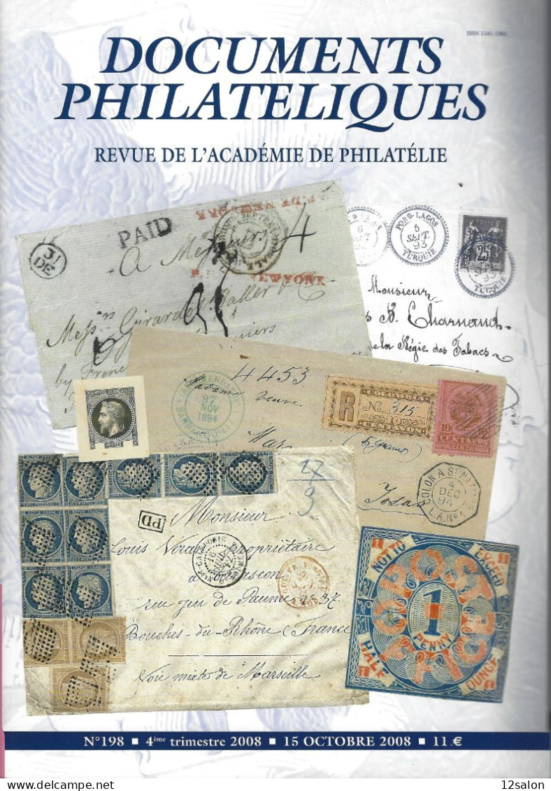 ACADEMIE DE PHILATELIE DOCUMENTS PHILATELIQUES N° 198 + Sommaire - Andere & Zonder Classificatie