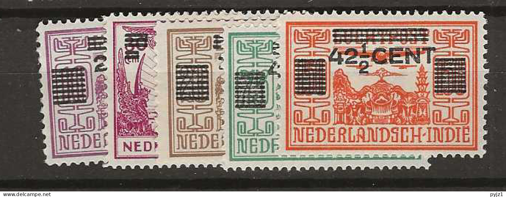 1934 MH Nederlands Indië NVPH 211-15 - Indes Néerlandaises