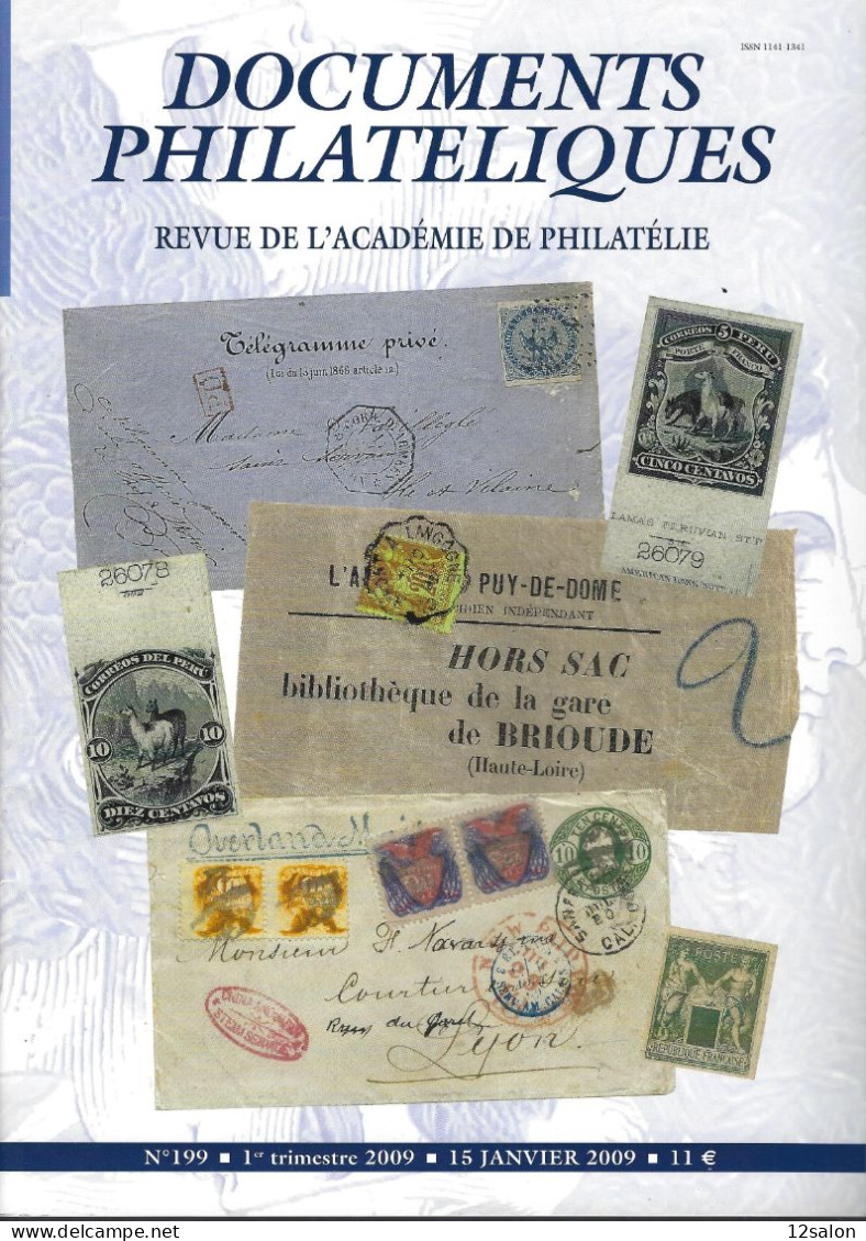 ACADEMIE DE PHILATELIE DOCUMENTS PHILATELIQUES N° 199 + Sommaire - Autres & Non Classés