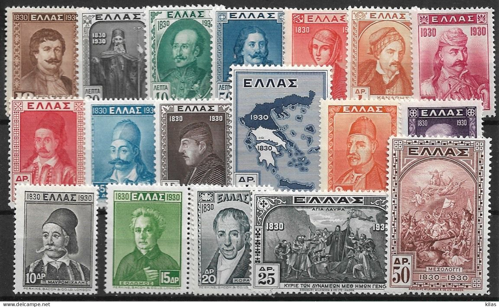 GREECE 1930 Centenary Of Independence MH - Neufs