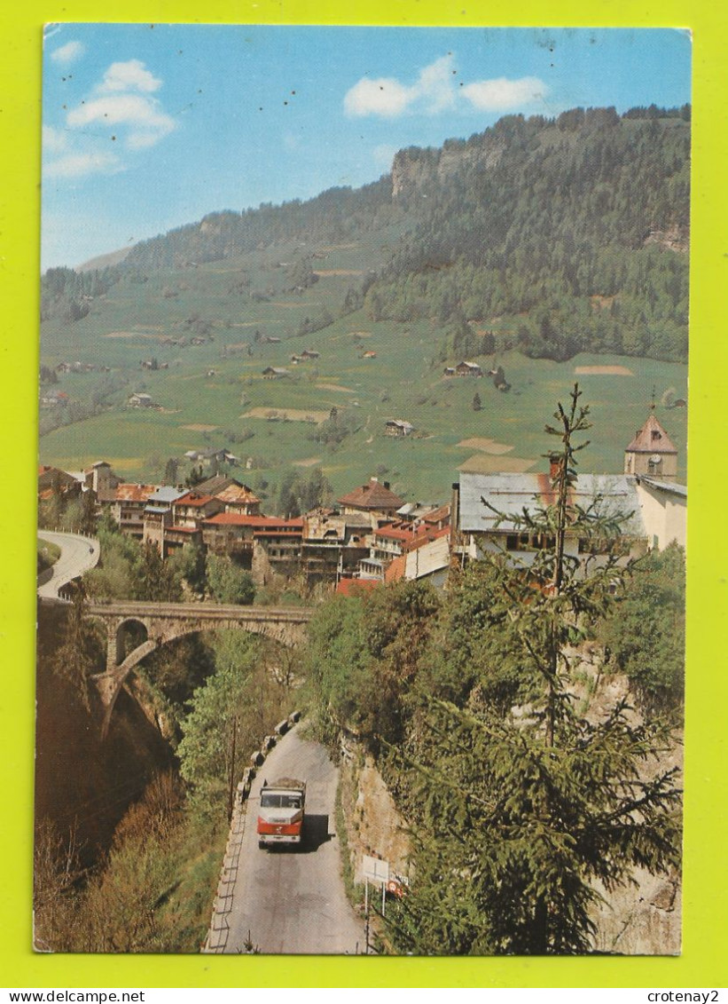 73 FLUMET Entre Ugine Et Praz Sur Arly Le Pont De Bellecombe Vieilles Maisons Surplombant L'Arly En 1970 - Ugine