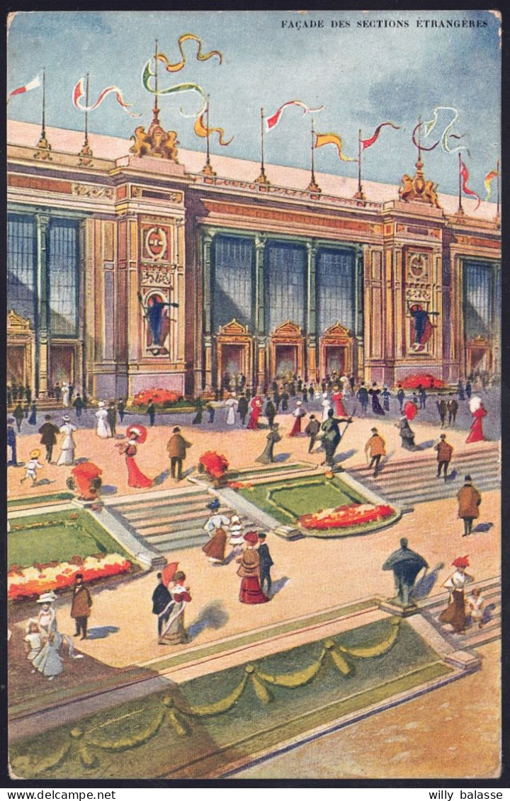 +++ CPA - BRUSSEL - BRUXELLES - Exposition 1910 - Façade Des Sections Etrangères // - Universal Exhibitions