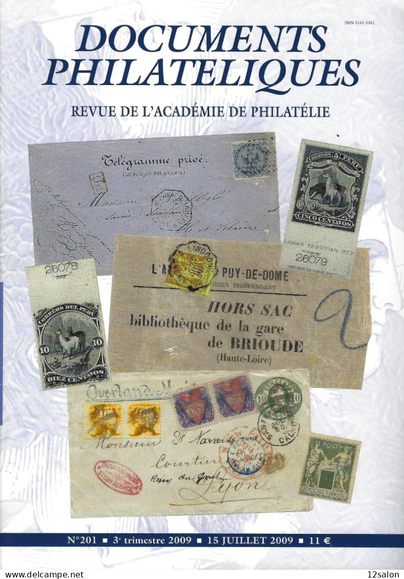 ACADEMIE DE PHILATELIE DOCUMENTS PHILATELIQUES N° 201 + Sommaire - Other & Unclassified