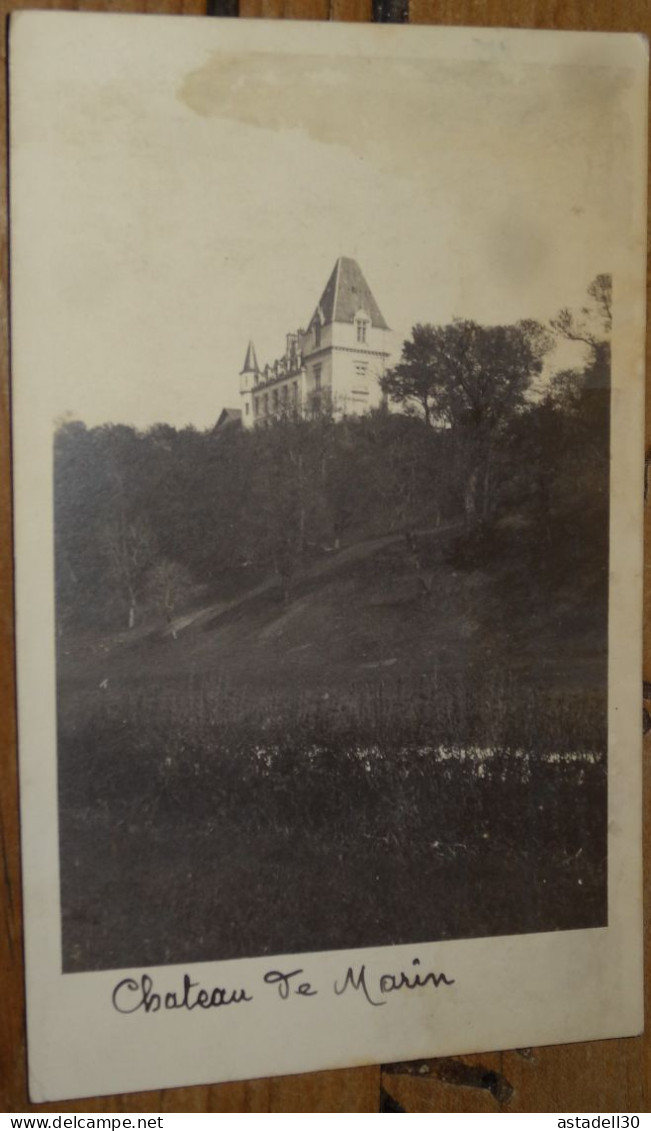Carte Photo Du Chateau De MORIN Signée Parr H DE BLONAY En 1917  ................ 19189 - Sonstige & Ohne Zuordnung