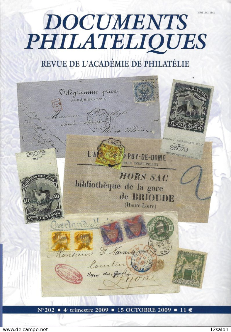 ACADEMIE DE PHILATELIE DOCUMENTS PHILATELIQUES N° 202 + Sommaire - Otros & Sin Clasificación