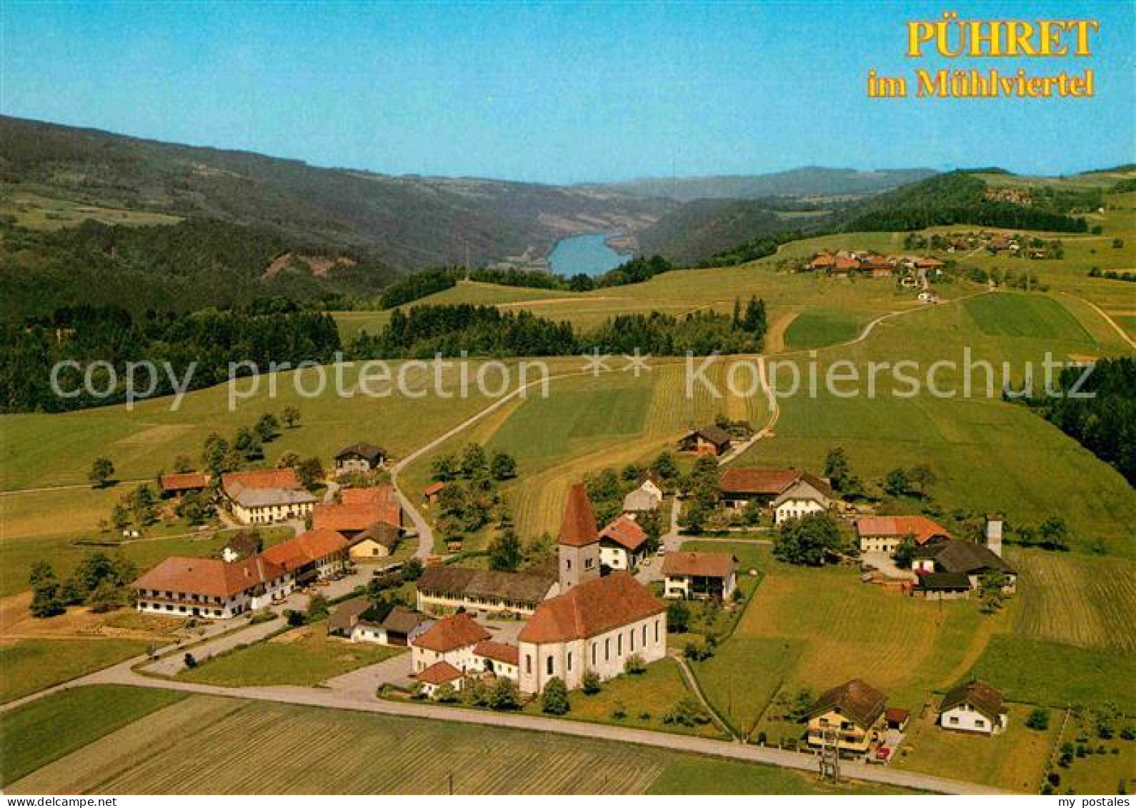 72772575 Puehret Panorama Kirche See  Puehret - Sonstige & Ohne Zuordnung