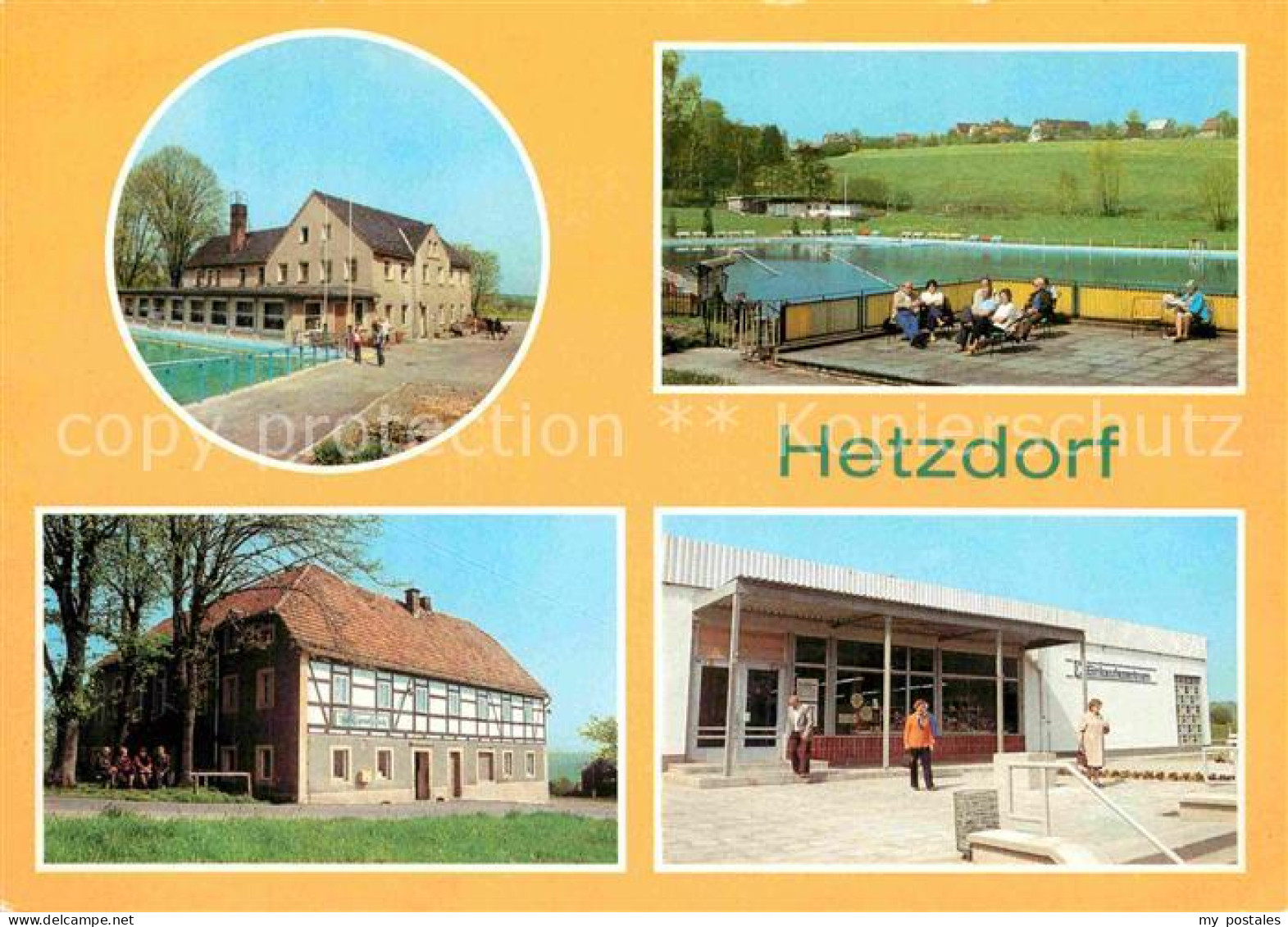 72772574 Hetzdorf Bockelwitz Bettbelegungsheim Navra Gasthaus Waldblick Freibad  - Other & Unclassified