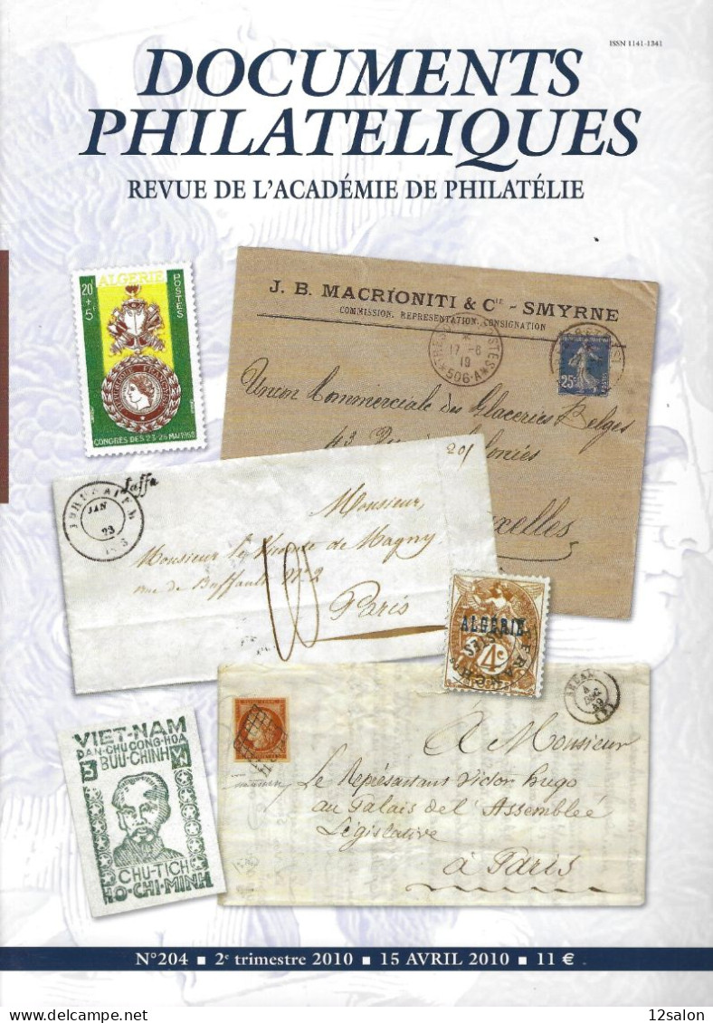 ACADEMIE DE PHILATELIE DOCUMENTS PHILATELIQUES N° 204 + Sommaire - Autres & Non Classés