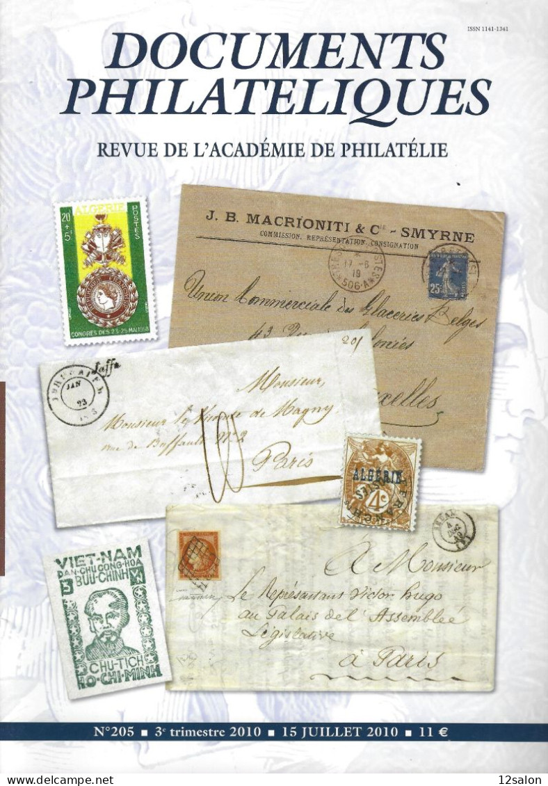 ACADEMIE DE PHILATELIE DOCUMENTS PHILATELIQUES N° 205 + Sommaire - Other & Unclassified