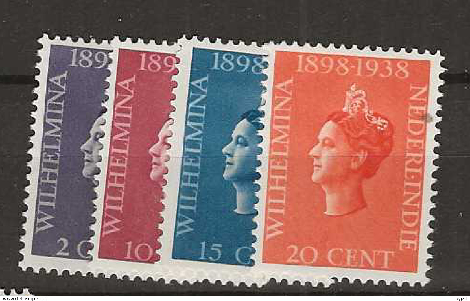 1938 MH Nederlands Indië NVPH 235-38 - Netherlands Indies