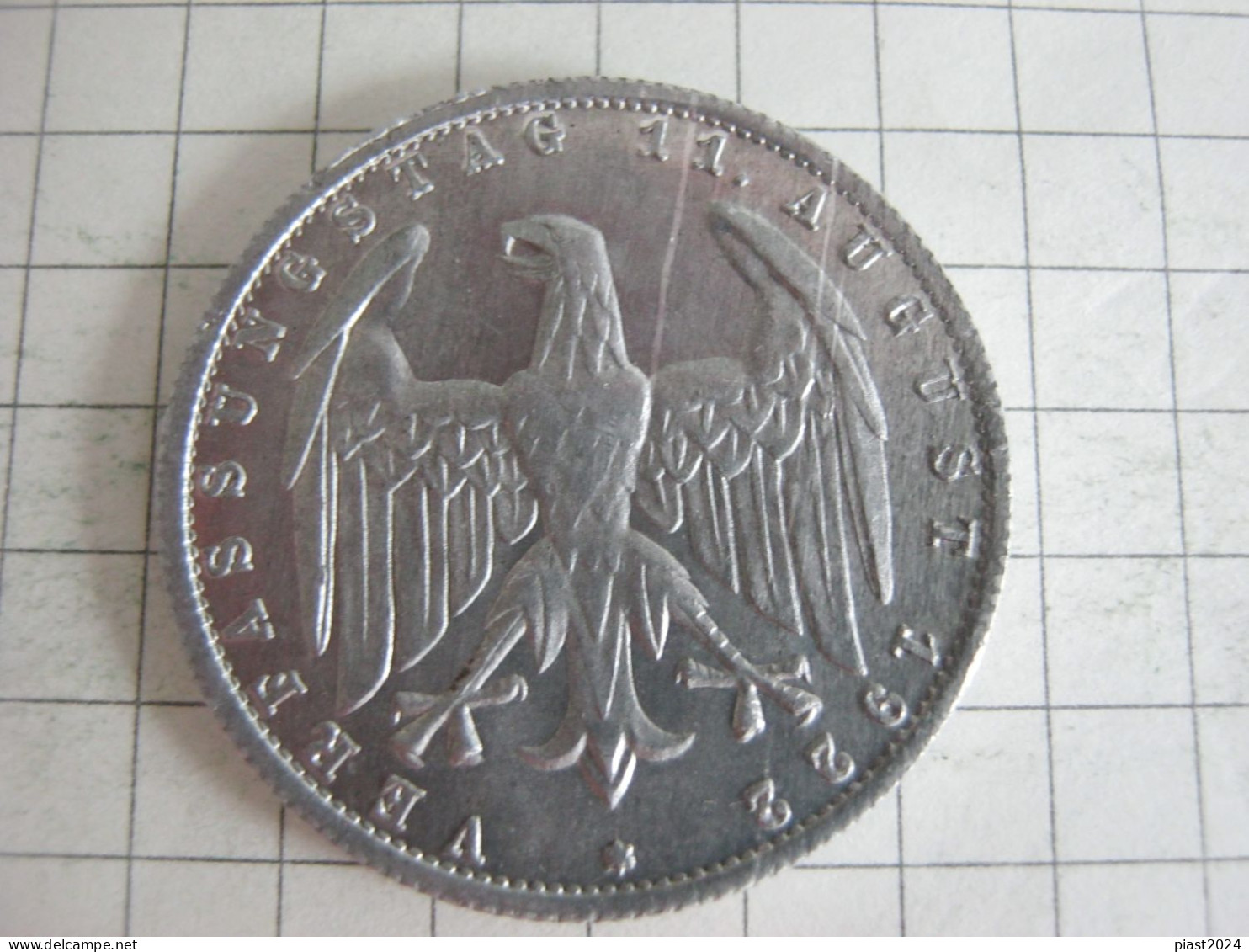 Germany 3 Mark 1922 E - 3 Mark & 3 Reichsmark
