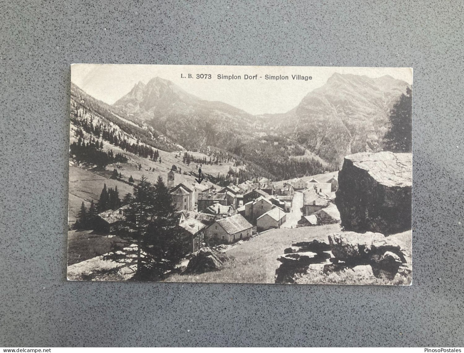 Simpion Dorf - Simplon Village Carte Postale Postcard - Autres & Non Classés