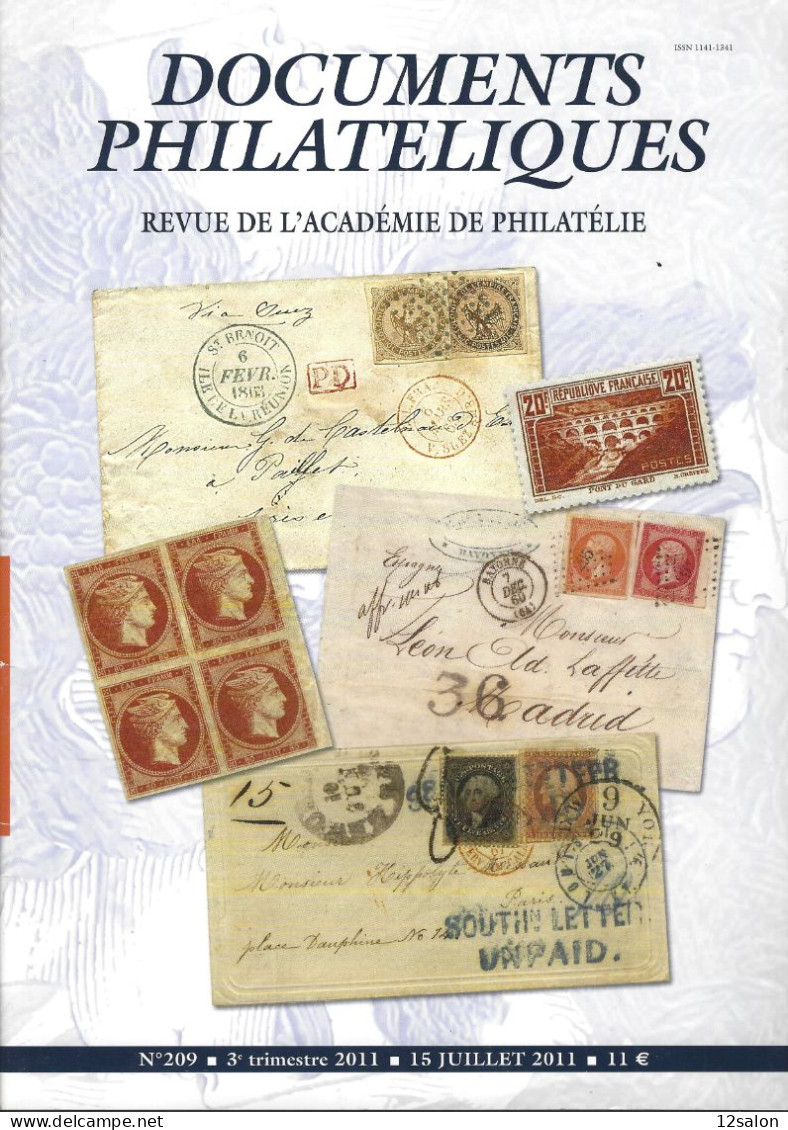 ACADEMIE DE PHILATELIE DOCUMENTS PHILATELIQUES N° 209 + Sommaire - Autres & Non Classés