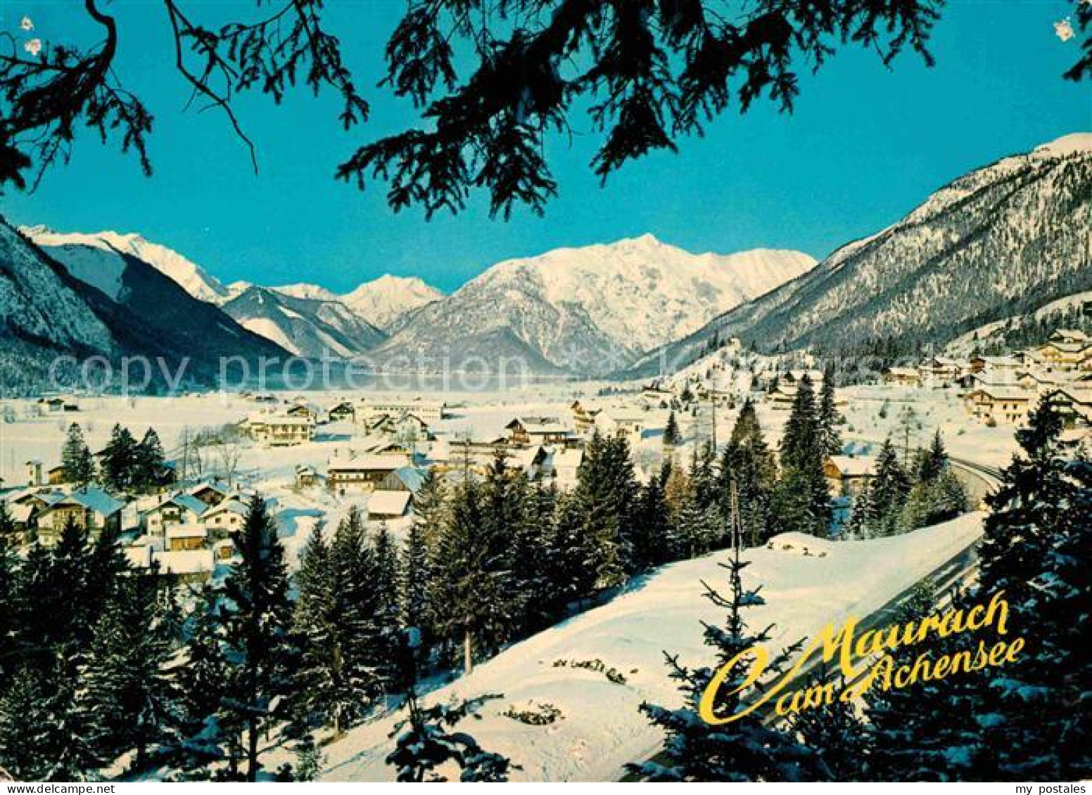 72772164 Maurach Achensee Winterpanorama Blick Auf Das Karwendelgebirge Maurach  - Other & Unclassified