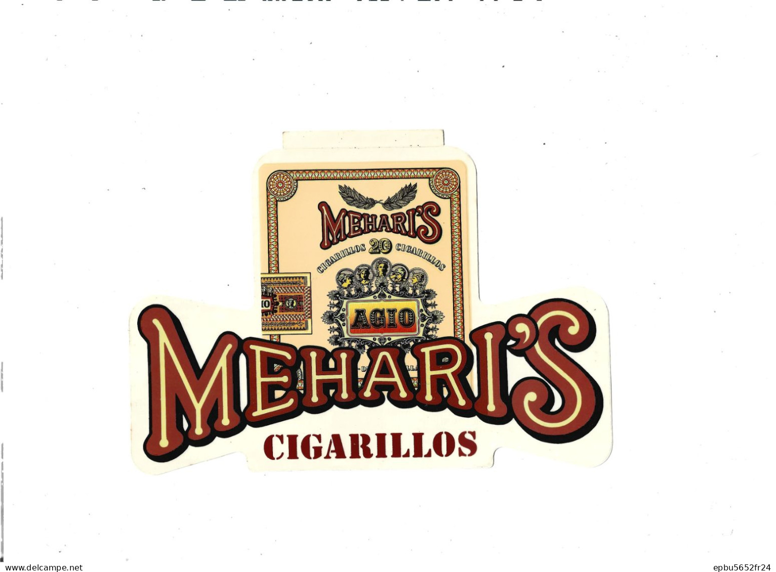 Autocollant Cigarillos Mehari's 20 Cigarillos  Agio - Autocollants