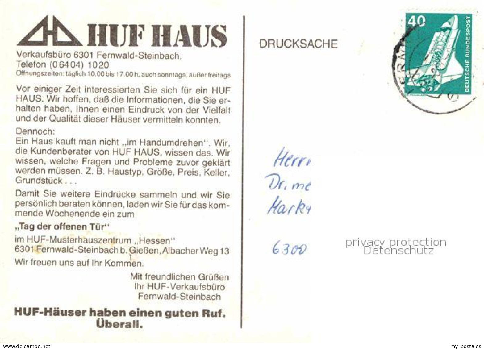 72771990 Fernwald Steinbach Huf Haus Tag Der Offenen Tuer Fernwald - Andere & Zonder Classificatie