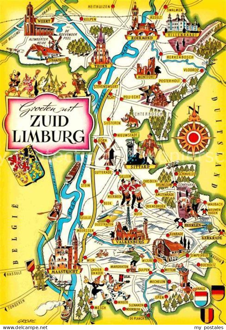 72771941 Zuid Limburg Lageplan Zuid Limburg - Other & Unclassified