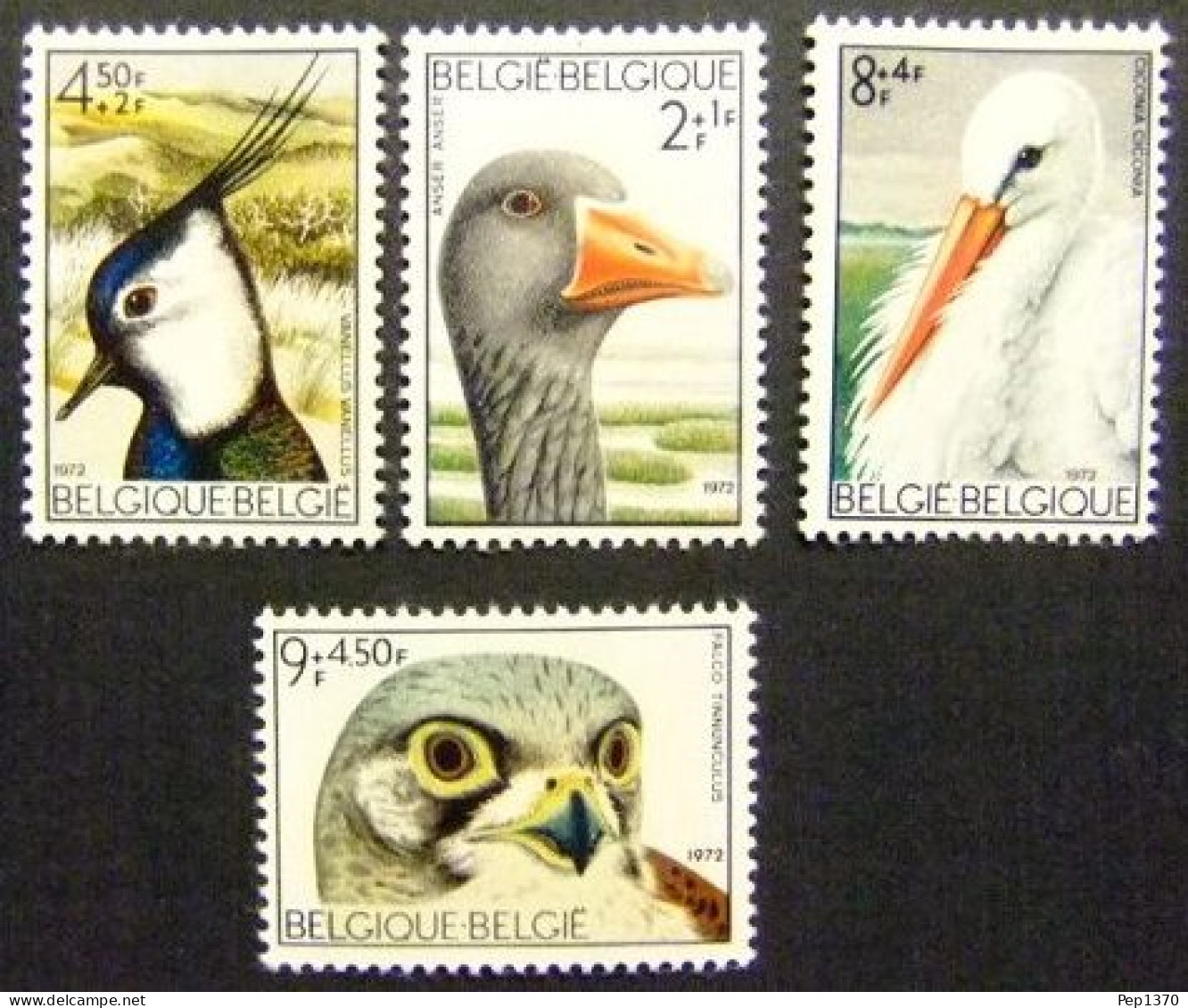 BELGICA 1972 - BELGIQUE - BELGIUM - FAUNA PAJAROS - AVES - YVERT Nº 1644/1647** - Unused Stamps