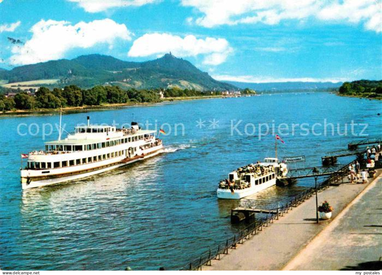 72771467 Bad Godesberg Mit Drachenfels Bootsanlegestelle Bad Godesberg - Bonn