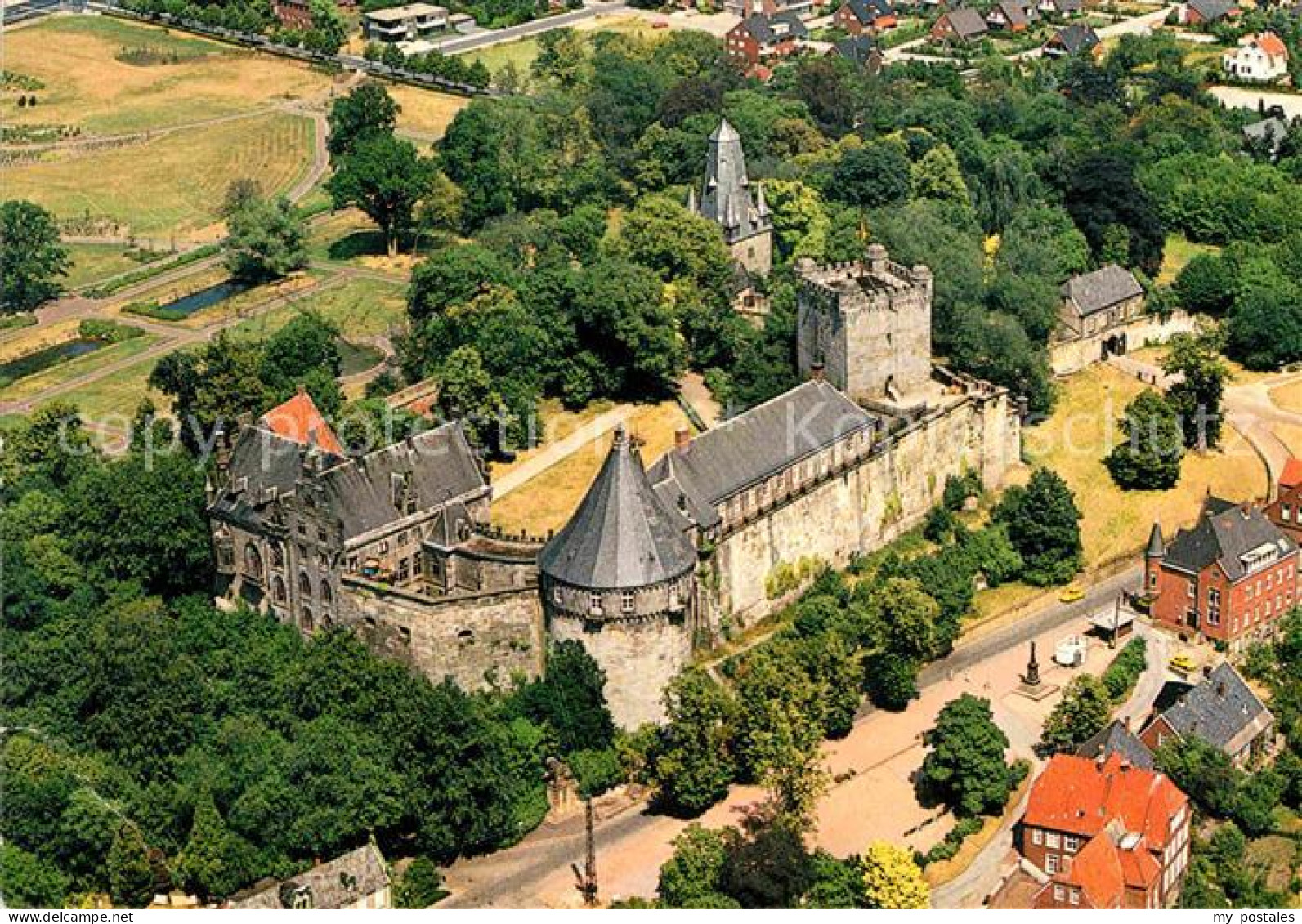 72771419 Bad Bentheim Schloss Fliegeraufnahme Bad Bentheim - Bad Bentheim