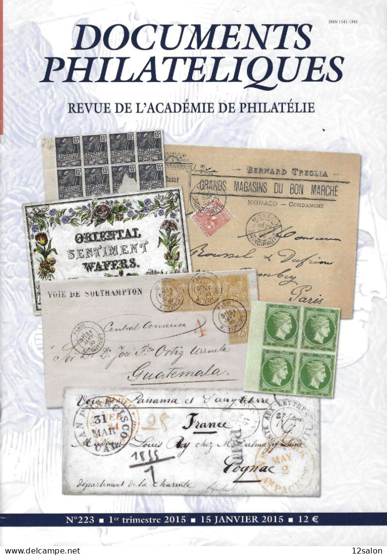 ACADEMIE DE PHILATELIE DOCUMENTS PHILATELIQUES N° 223 + Sommaire - Other & Unclassified