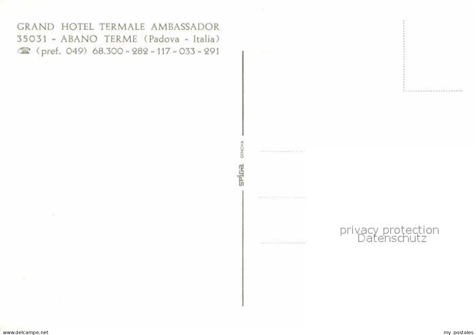 72771347 Abano Terme Grand Hotel Termale Ambassador Firenze - Sonstige & Ohne Zuordnung