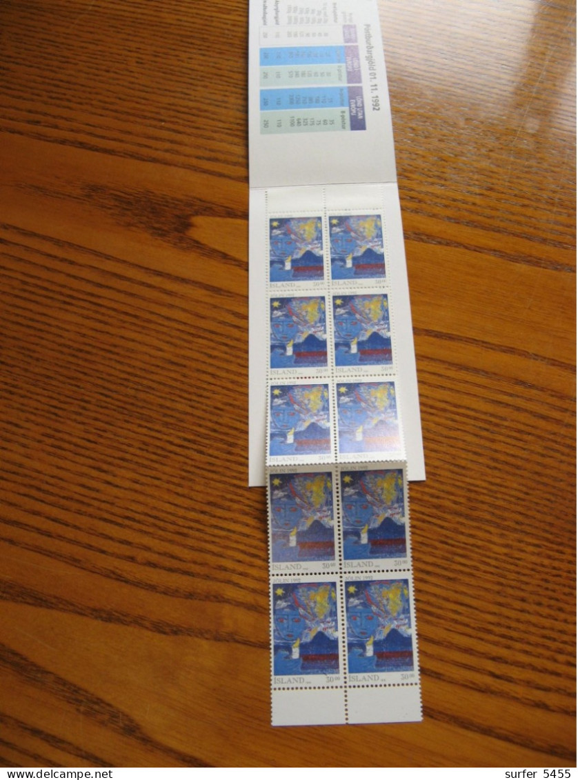 ISLANDE- CARNET N° 727 NEUF** LUXE - MNH - COTE YVERT 2012 : 13,50 EUROS - Unused Stamps