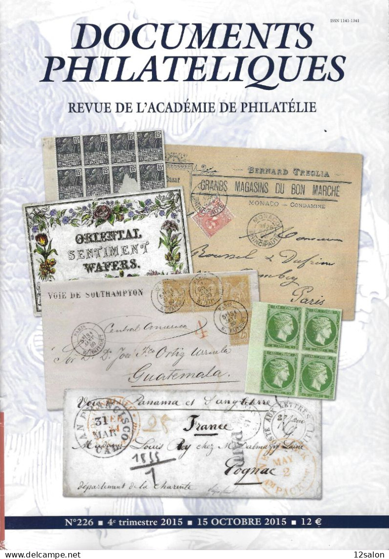 ACADEMIE DE PHILATELIE DOCUMENTS PHILATELIQUES N° 226 + Sommaire - Other & Unclassified