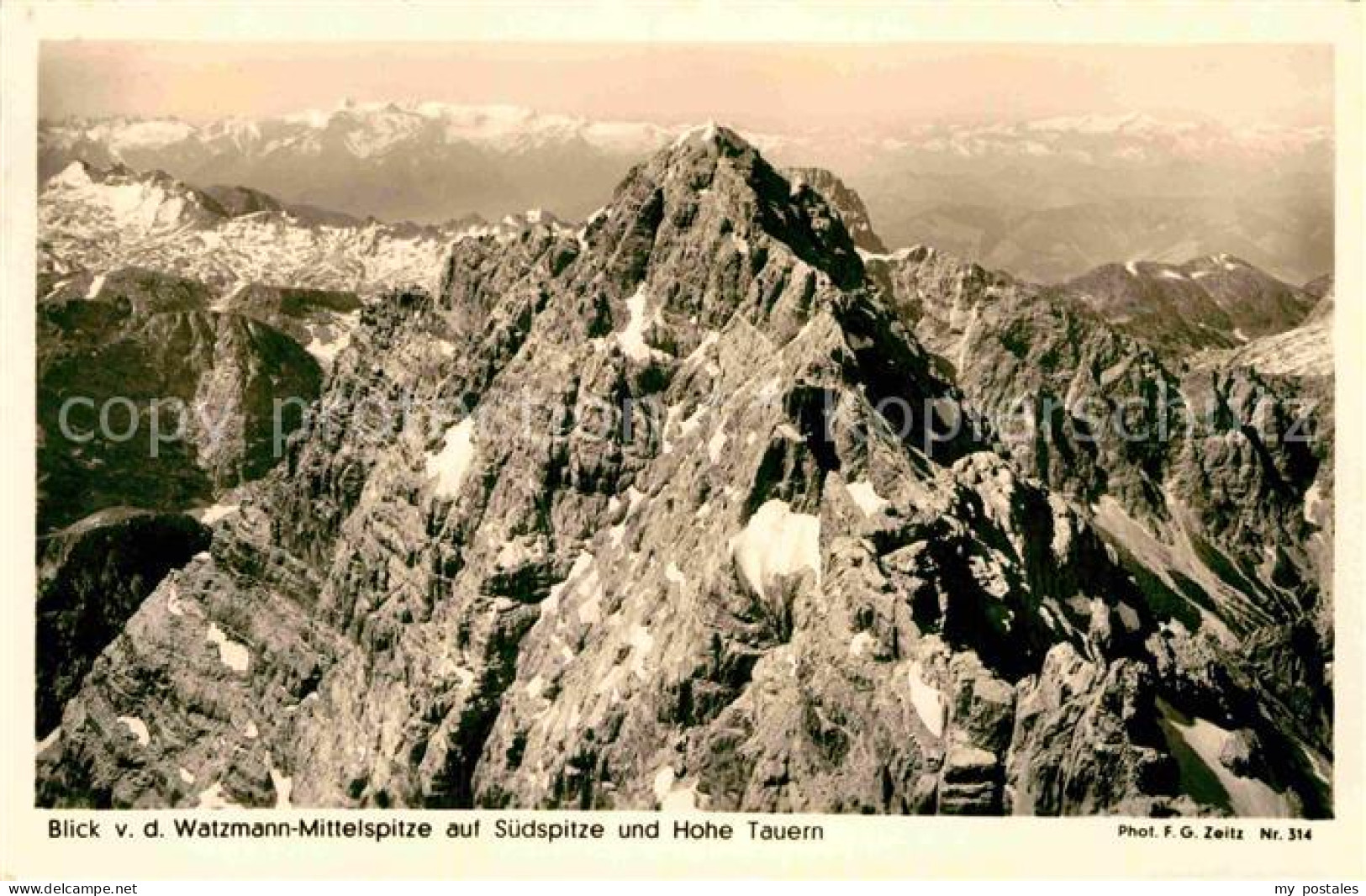 72771275 Ramsau Berchtesgaden Blick Vom Watzmann Mittelspitze Auf Hohe Tauern Ra - Berchtesgaden