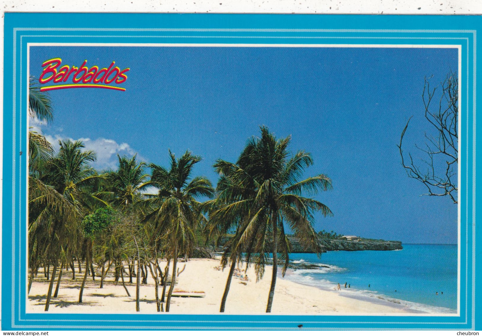 BARBADES. . BARBADOS ( ENVOYE DE). " BEACH AT SAM LORD'S CASTLE ST .PHILIP ". ANNEE 1995 + TEXTE + TIMBRE - Barbados