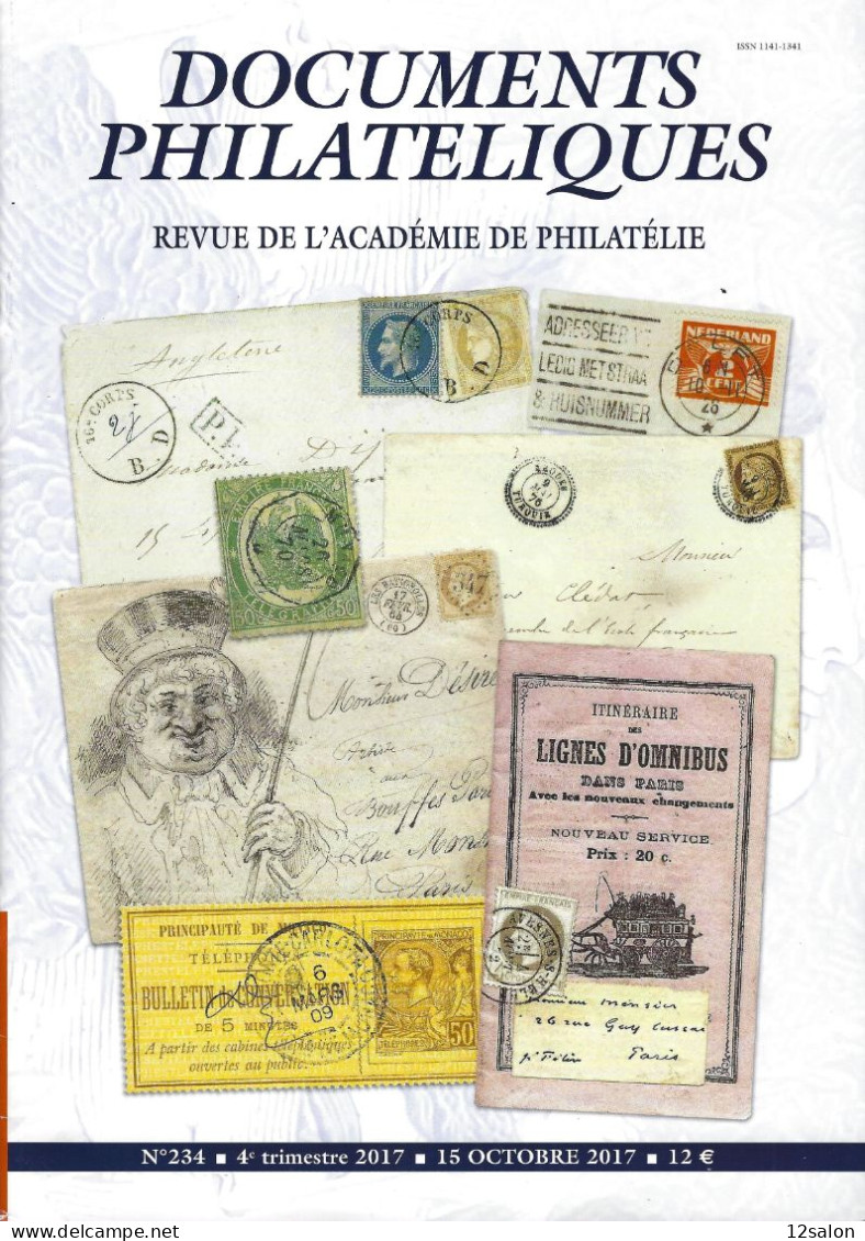 ACADEMIE DE PHILATELIE DOCUMENTS PHILATELIQUES N° 234 + Sommaire - Sonstige & Ohne Zuordnung