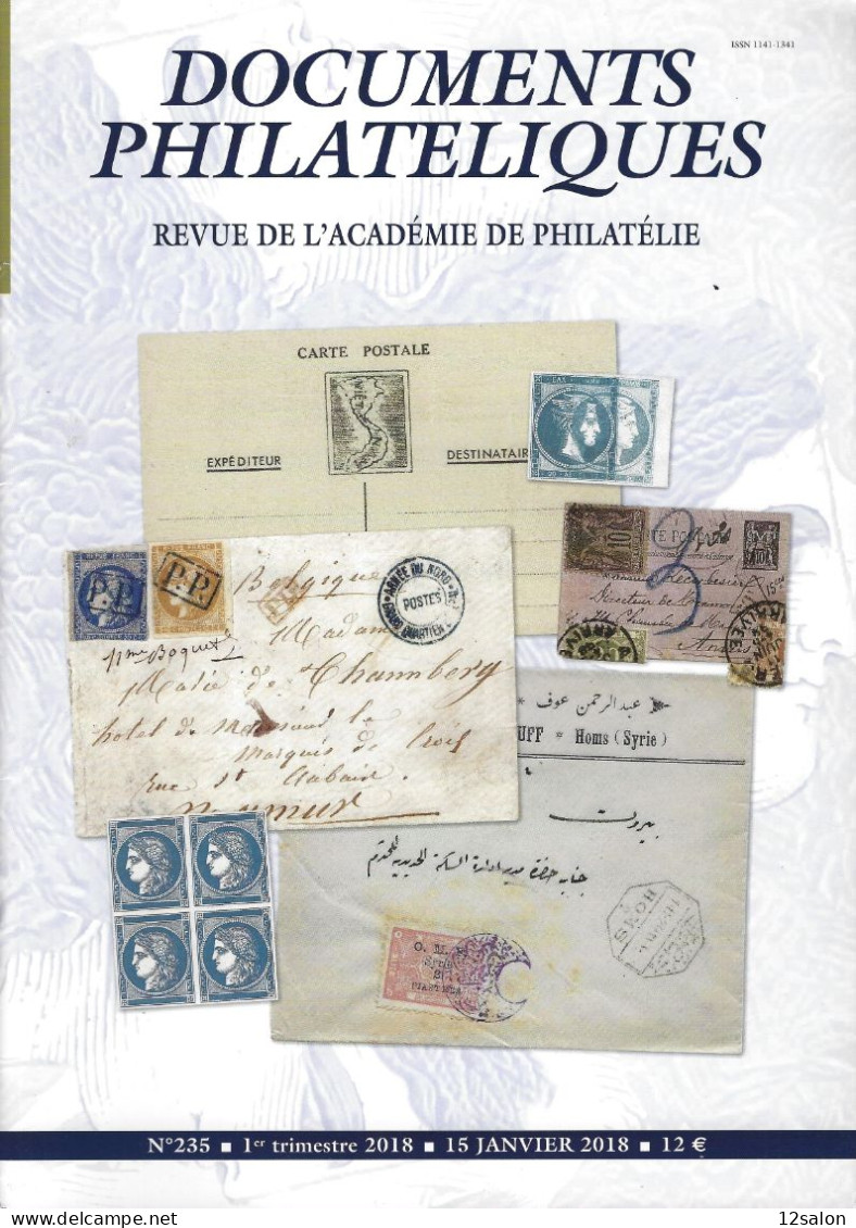 ACADEMIE DE PHILATELIE DOCUMENTS PHILATELIQUES N° 235 + Sommaire - Autres & Non Classés