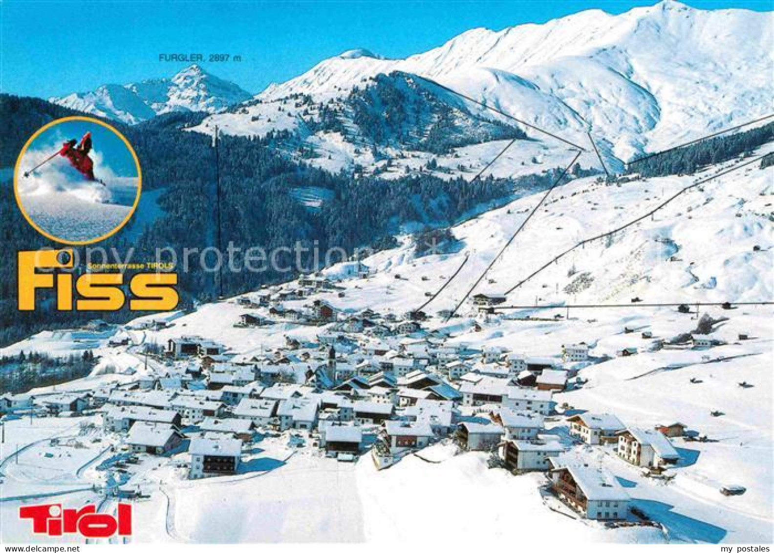 72771035 Fiss Tirol Panorama Wintersportplatz Alpen Fliegeraufnahme Fiss - Sonstige & Ohne Zuordnung