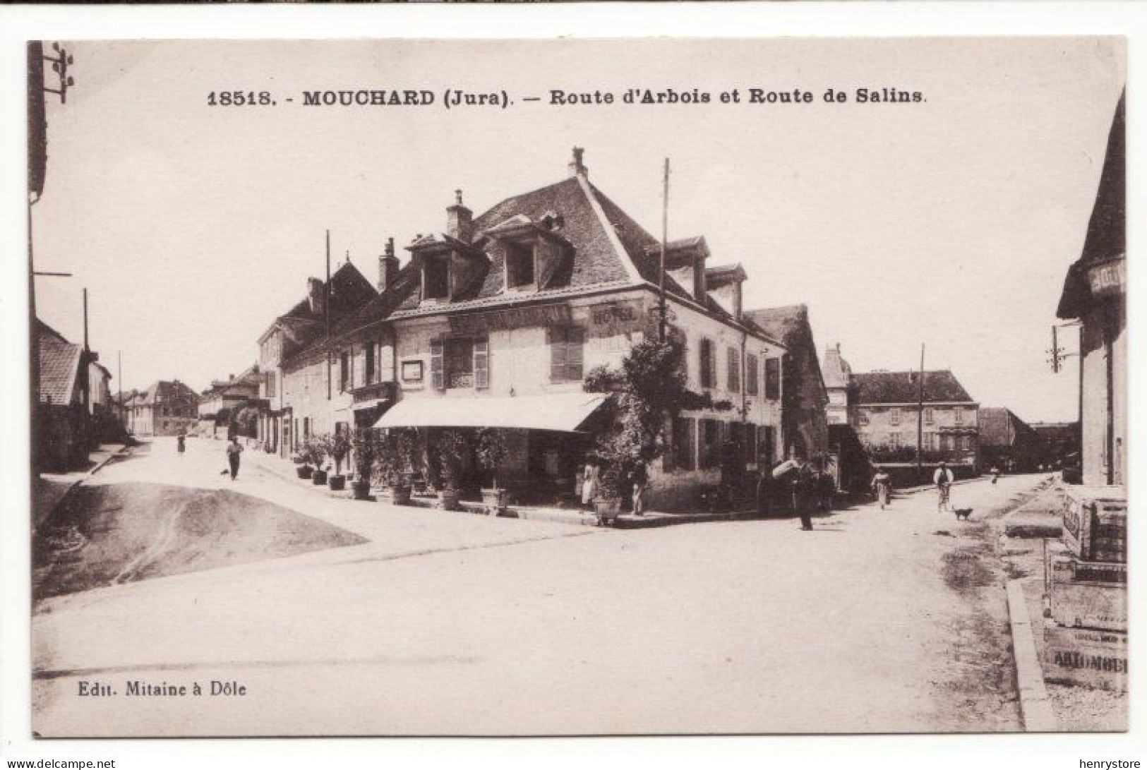 MOUCHARD : Route D'Arbois Et Route De Salins - Hôtel (F7953) - Autres & Non Classés