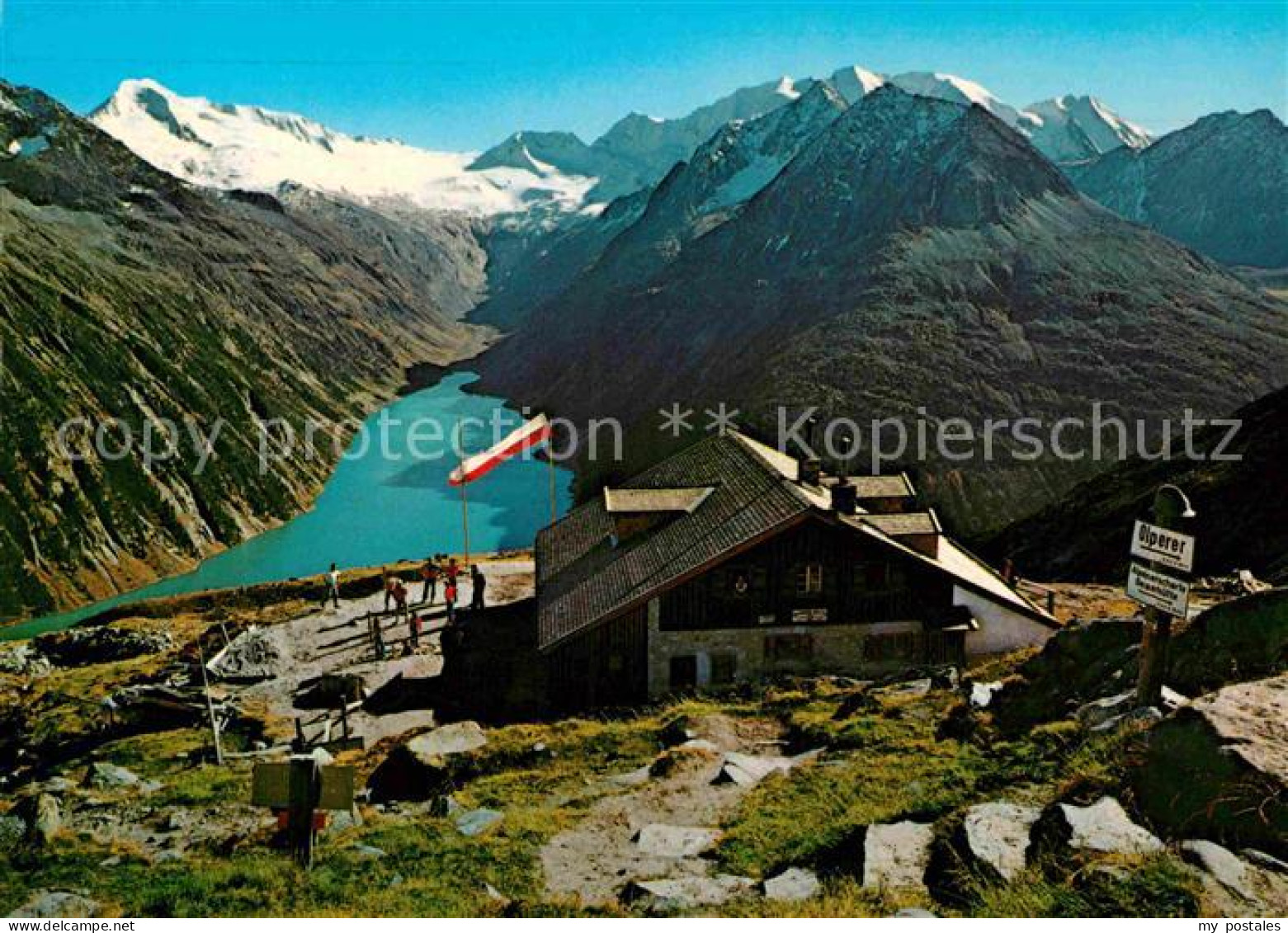 72770990 Olpererhuette Berghaus Zillertaler Alpen Bergsee Olpererhuette - Autres & Non Classés
