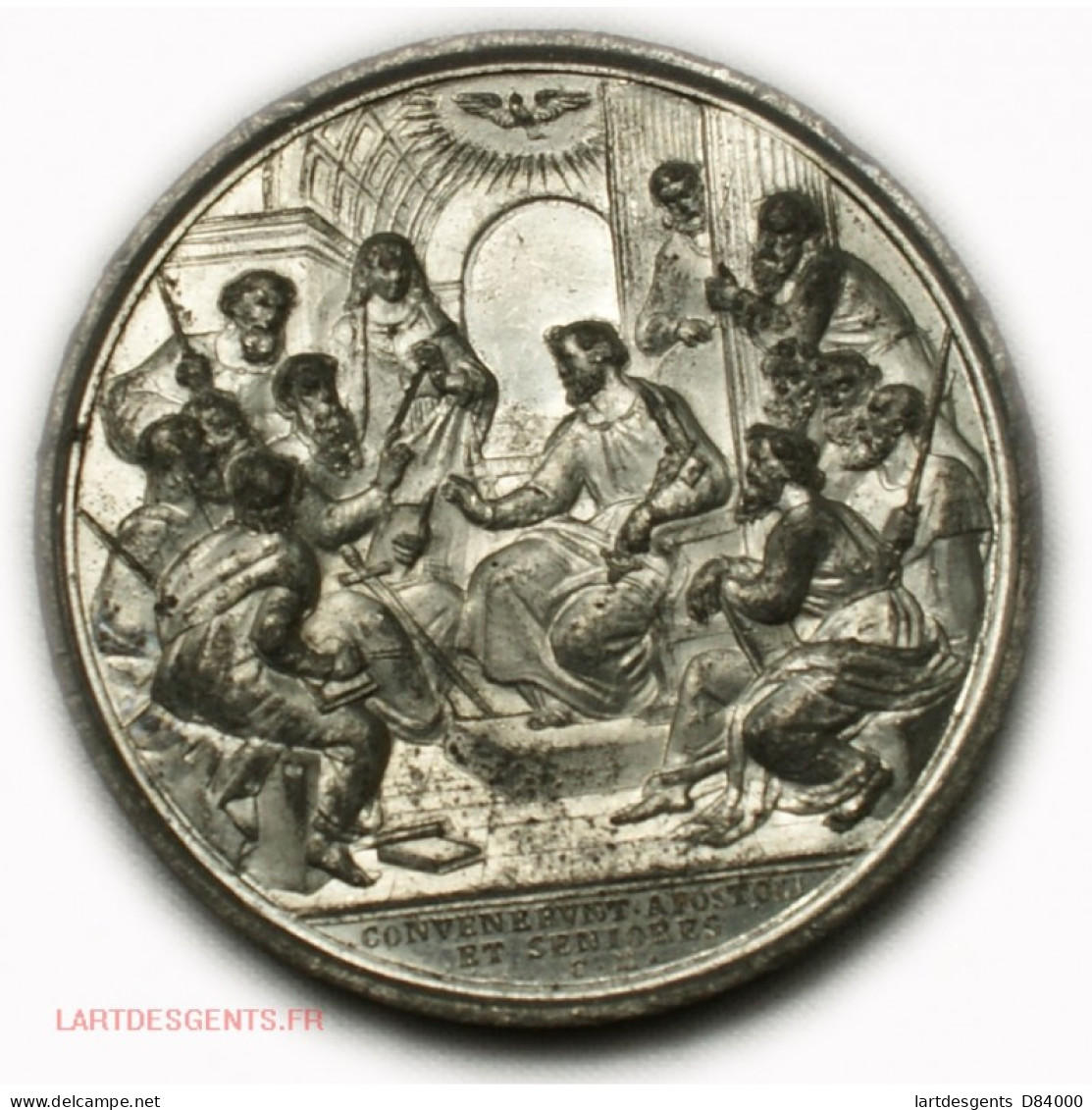 Ancienne Médaille PIUS IX, CONVENERVNT: APOSTOLI ET SENIORES - Royaux / De Noblesse