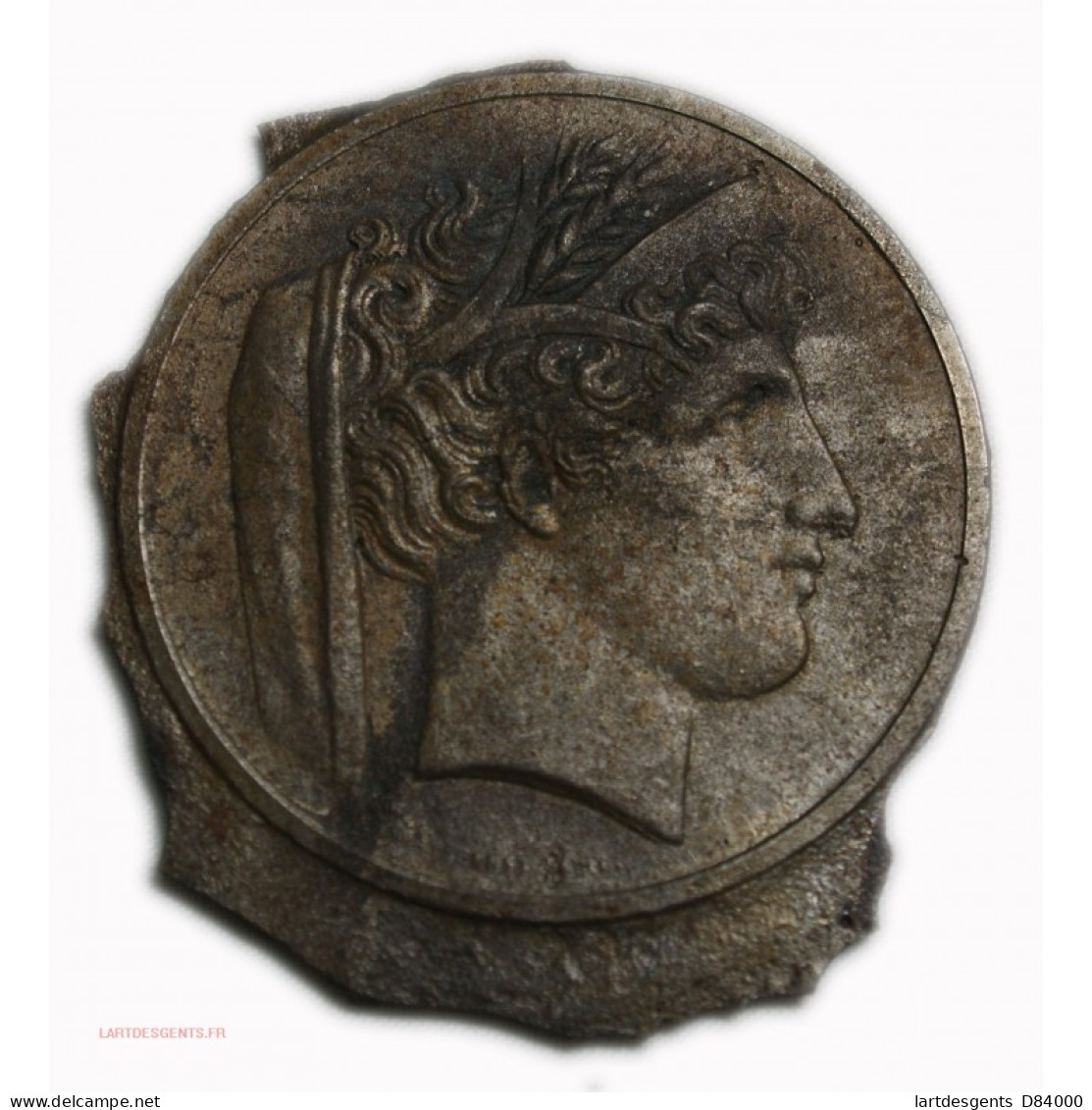 Médaille Uniface Type Grec Antique - Adel