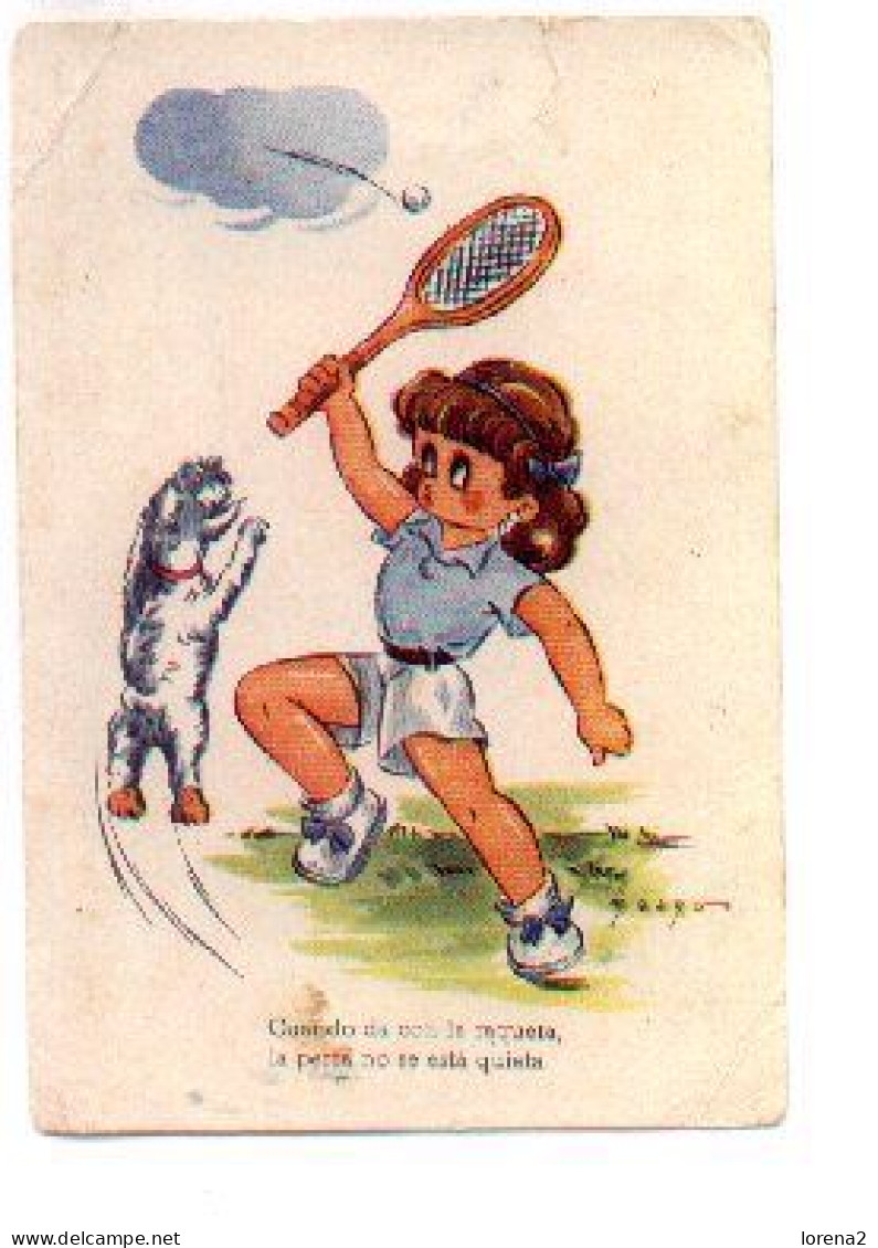 Postal Dibujo Tenis. . 7-634 - Unclassified