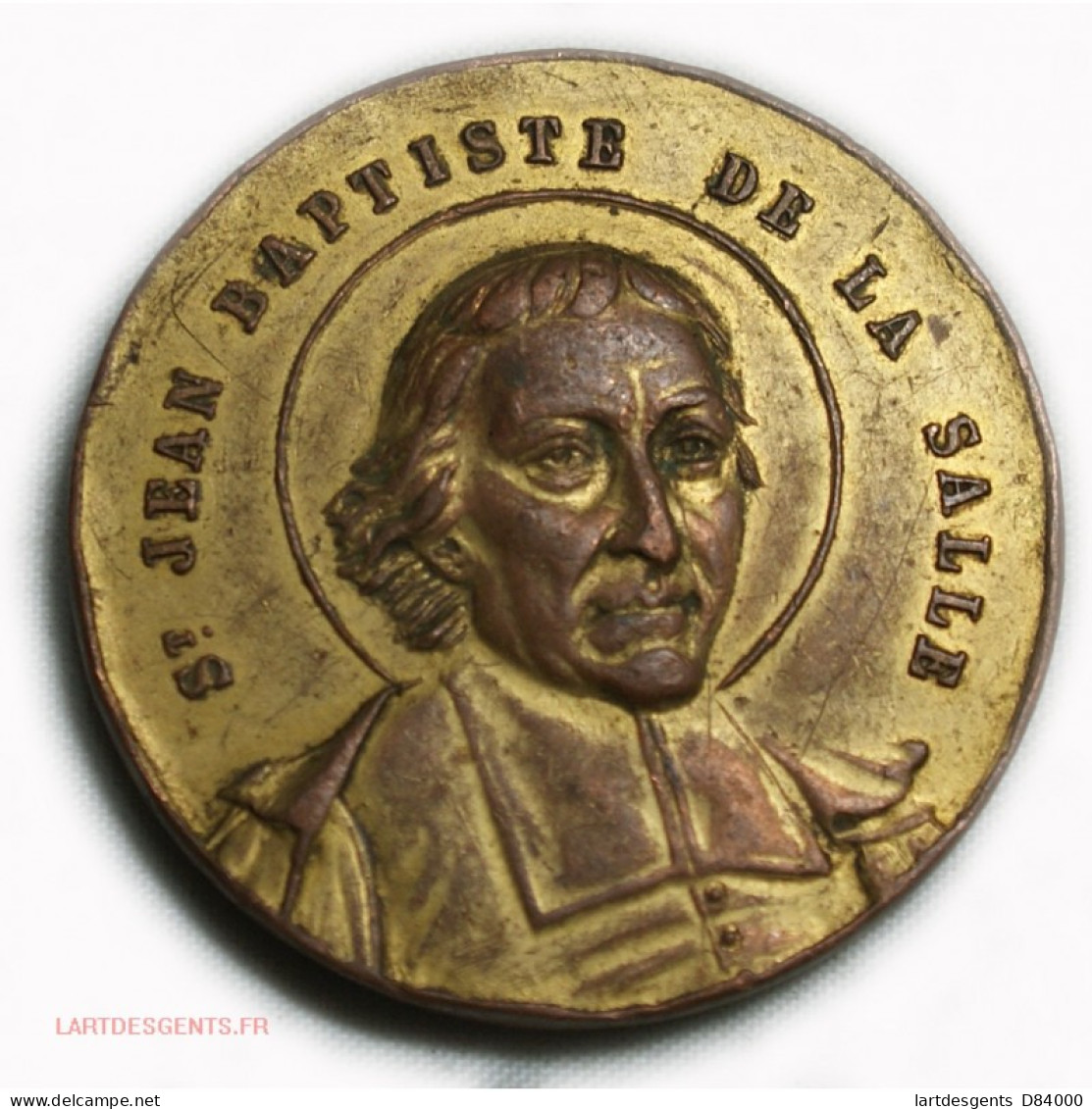 Médaille St Jean Batiste De La Salle  LYON Montée St Barthélemy - Adel