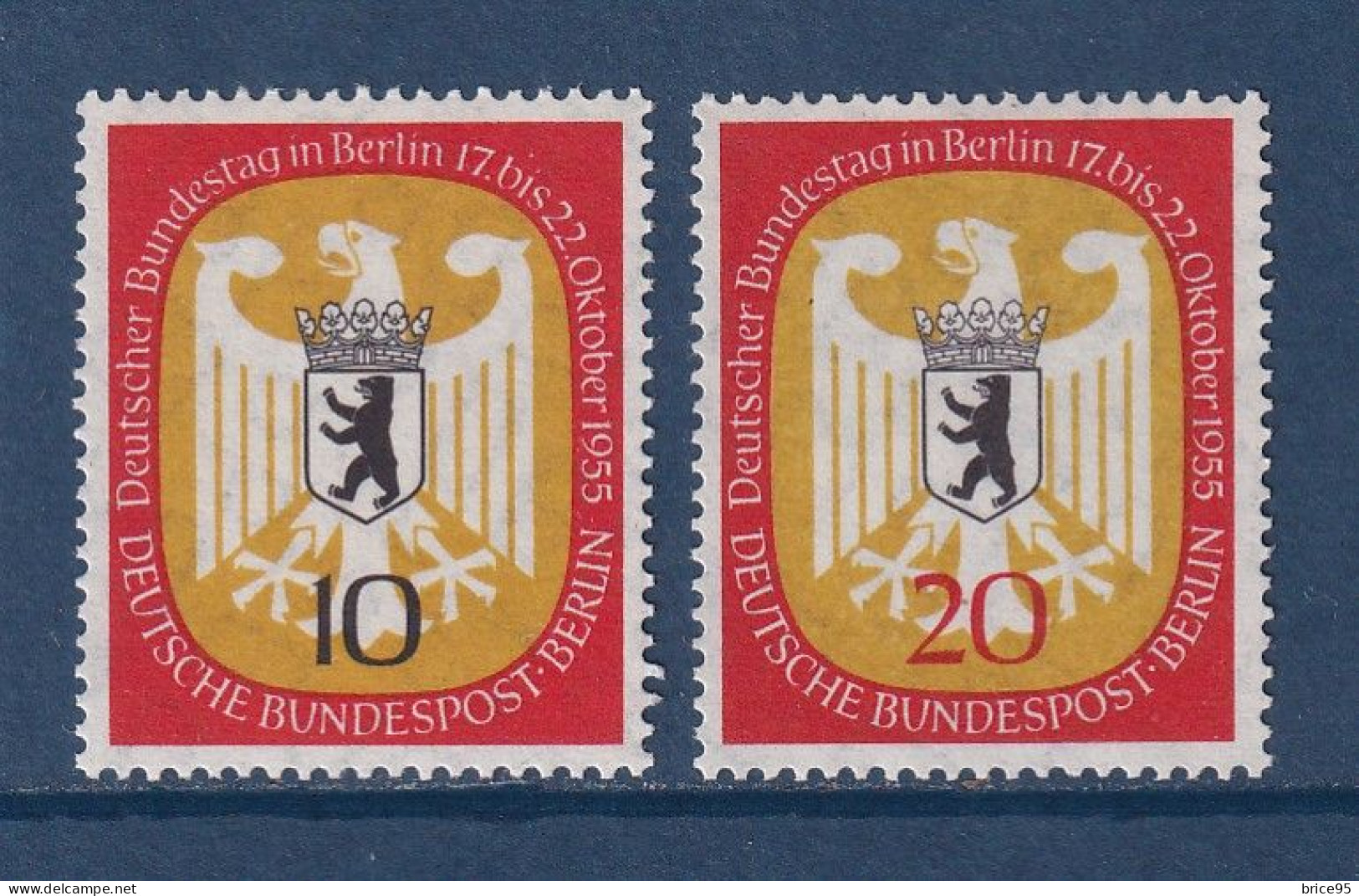 Allemagne Berlin - YT N° 114 Et 115 ** - Neuf Sans Charnière - 1955 - Neufs