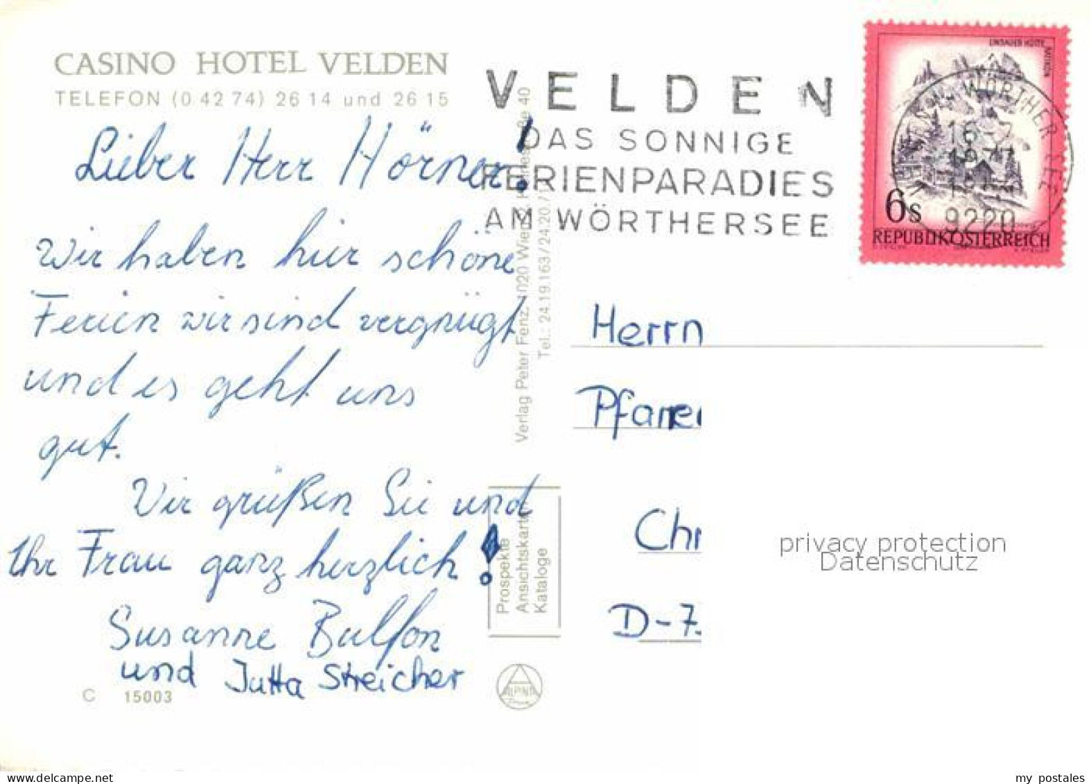 72770365 Velden Woerther See Casino Hotel Liegewiese Badestrand Velden Am Woerth - Andere & Zonder Classificatie