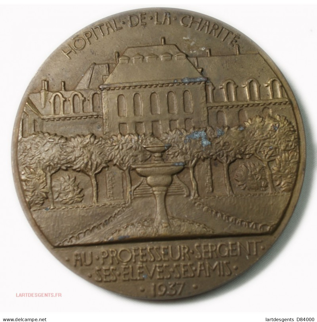 Médaille Pr. Emile SERGENT Par Henri DROPSY , Lartdesgents - Adel