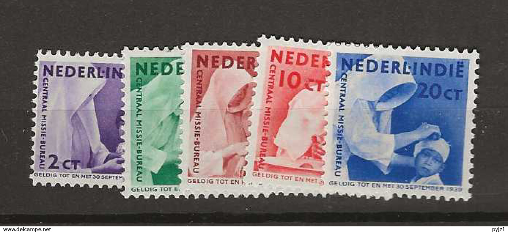 1938 MH Nederlands Indië NVPH 241-45 - Nederlands-Indië