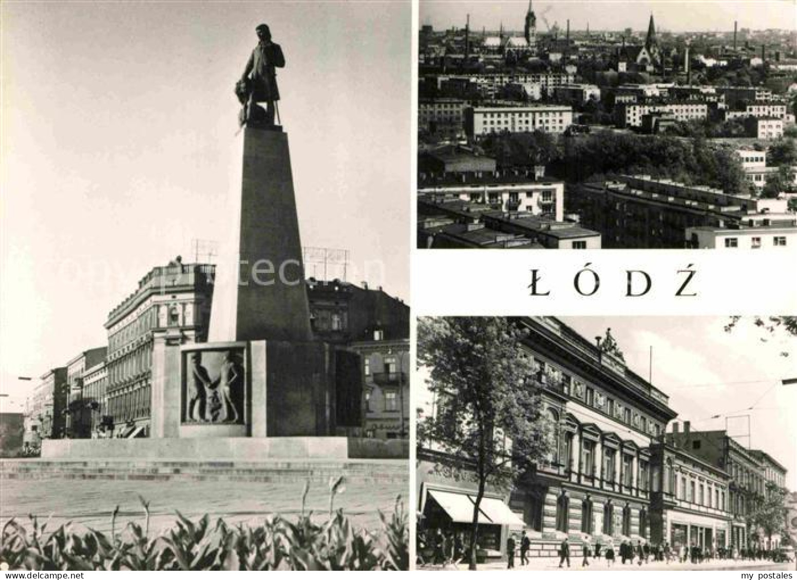 72770320 Lodz Pomnik Tadeusza Kosciuszki Widog Ogolny Ulica Piotrkowska Denkmal  - Poland