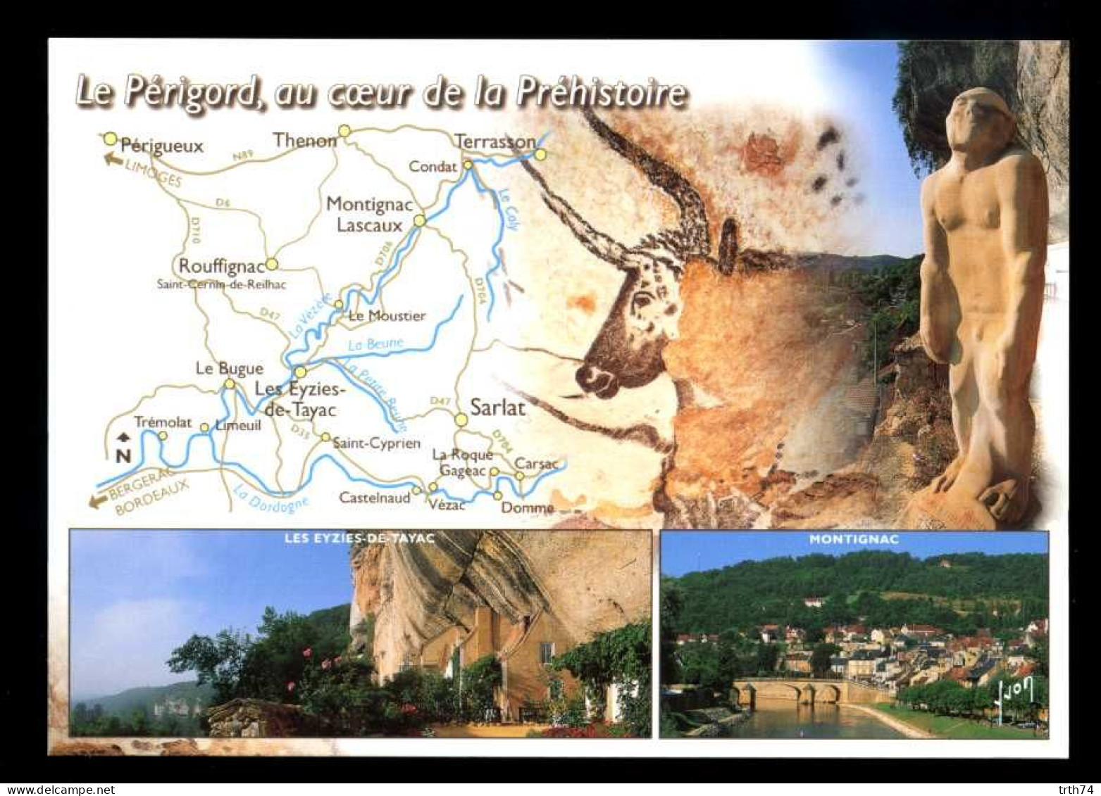 24 Le Périgord Au Cœur De La Préhistoire ( Carte, Map, Sarlat, Terrasson, Multivues ) - Autres & Non Classés